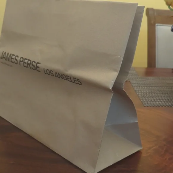 James Perse empty gift bag 17"x12" - Picture 2 of 2